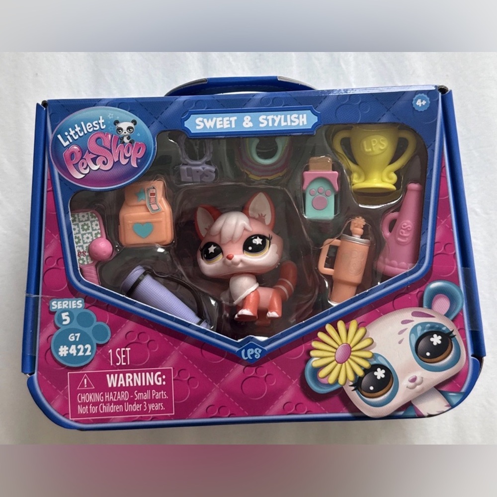 Littlest Pet Shop G7 Series 5 Sweet & Stylish ARTIC FOX #422 NEW